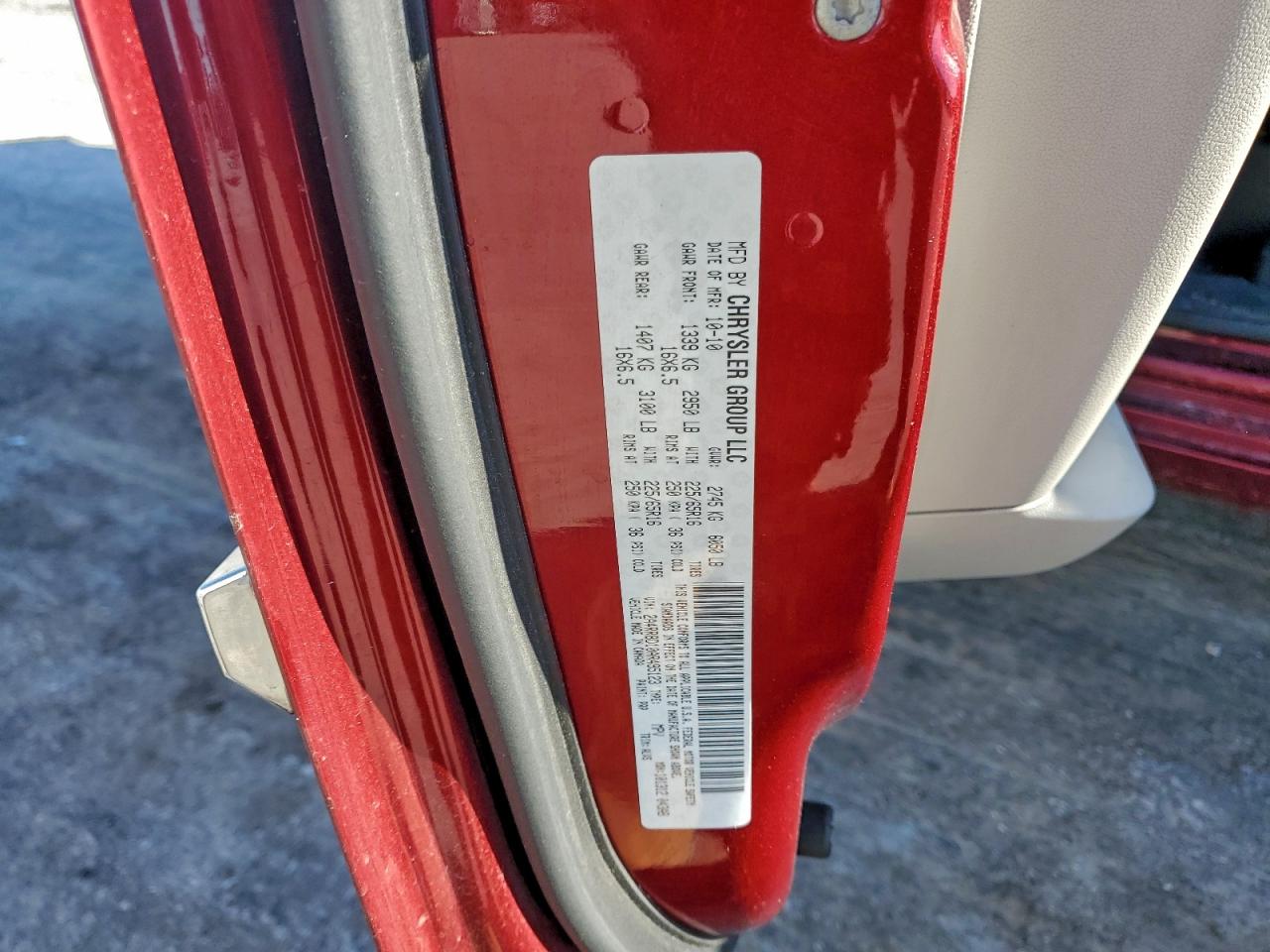 2010 Chrysler Town & Country Touring Plus VIN: 2A4RR8D10AR495123 Lot: 94138265