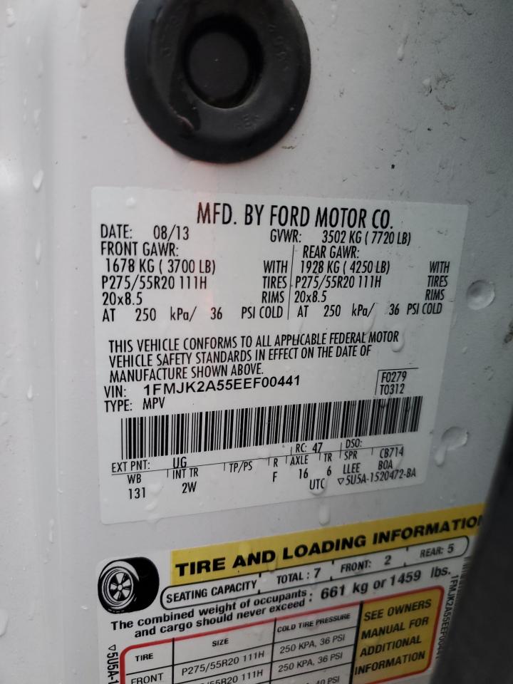 2014 Ford Expedition El Limited VIN: 1FMJK2A55EEF00441 Lot: 91584385