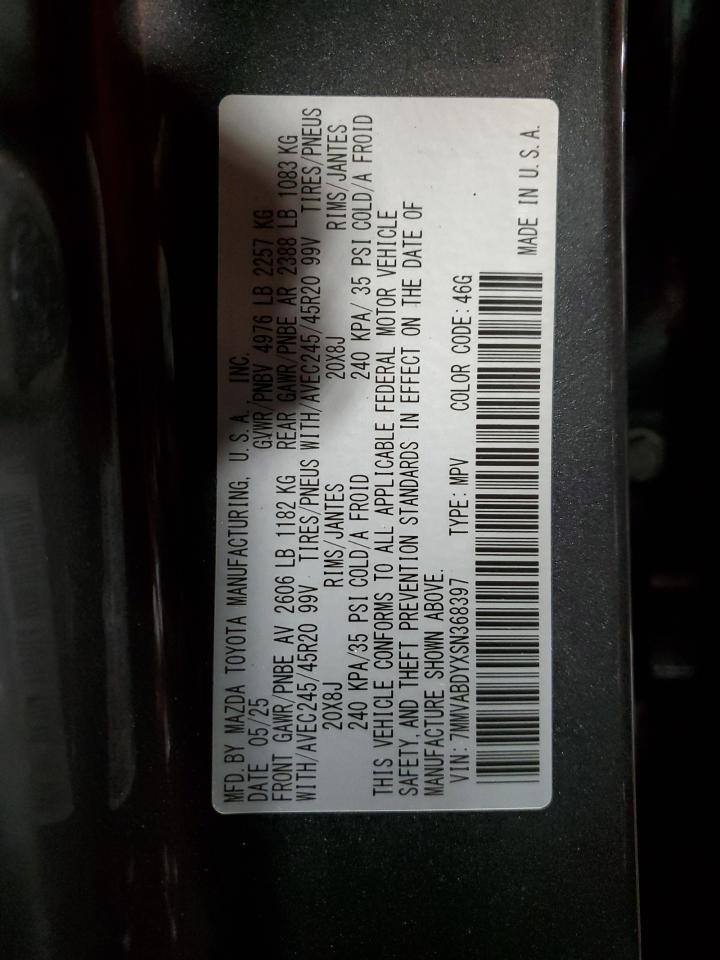 2025 Mazda Cx-50 Premium VIN: 7MMVABDYXSN368397 Lot: 92708365