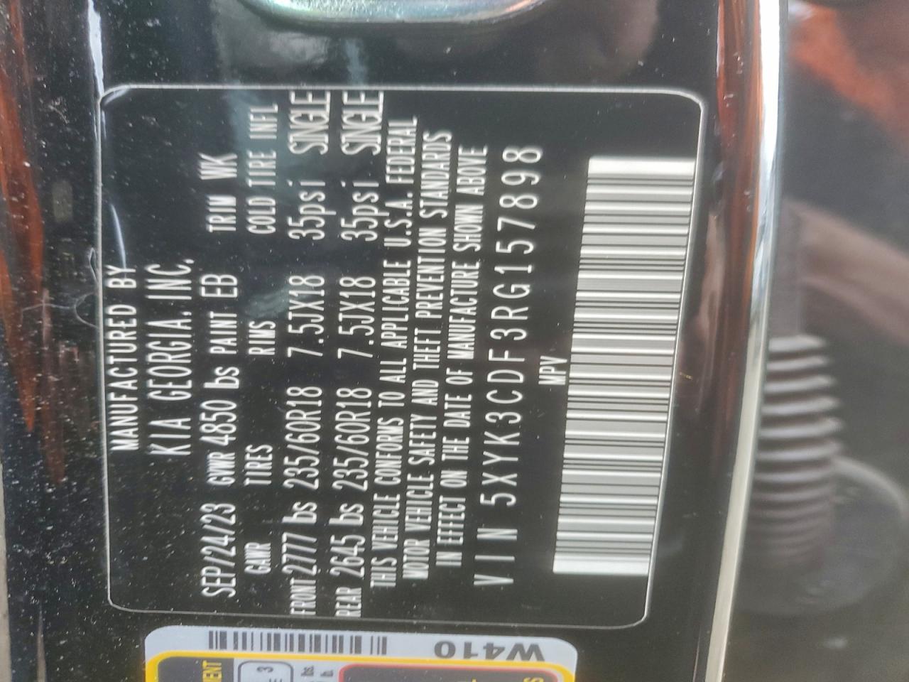 2024 Kia Sportage Ex VIN: 5XYK3CDF3RG157898 Lot: 94403125