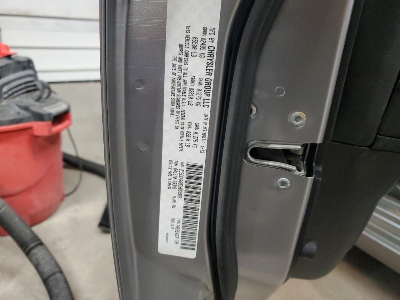 2013 Chrysler 300 VIN: 2C3CCARG9DH660960 Lot: 90925985