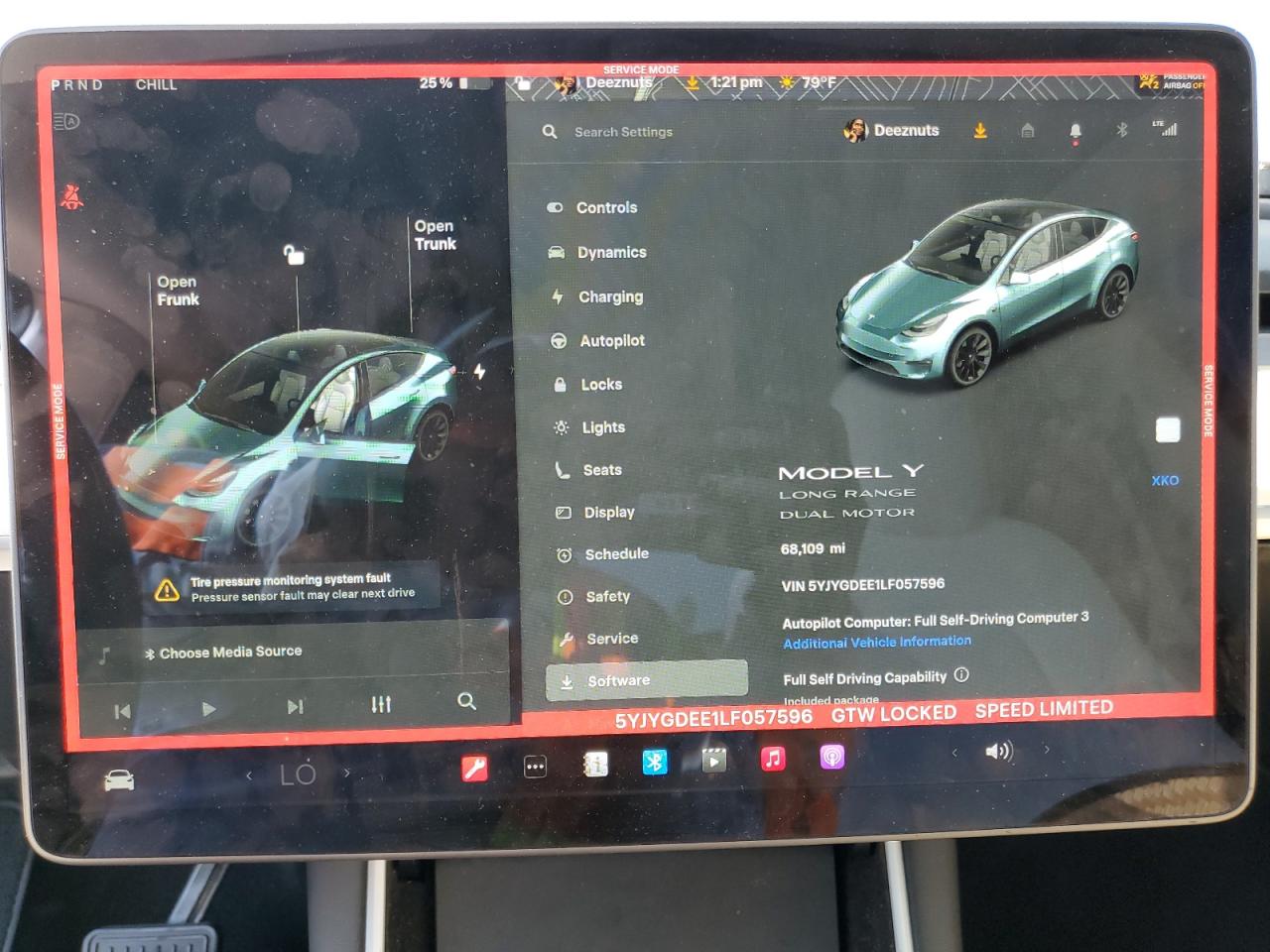 2020 Tesla Model Y VIN: 5YJYGDEE1LF057596 Lot: 91285515