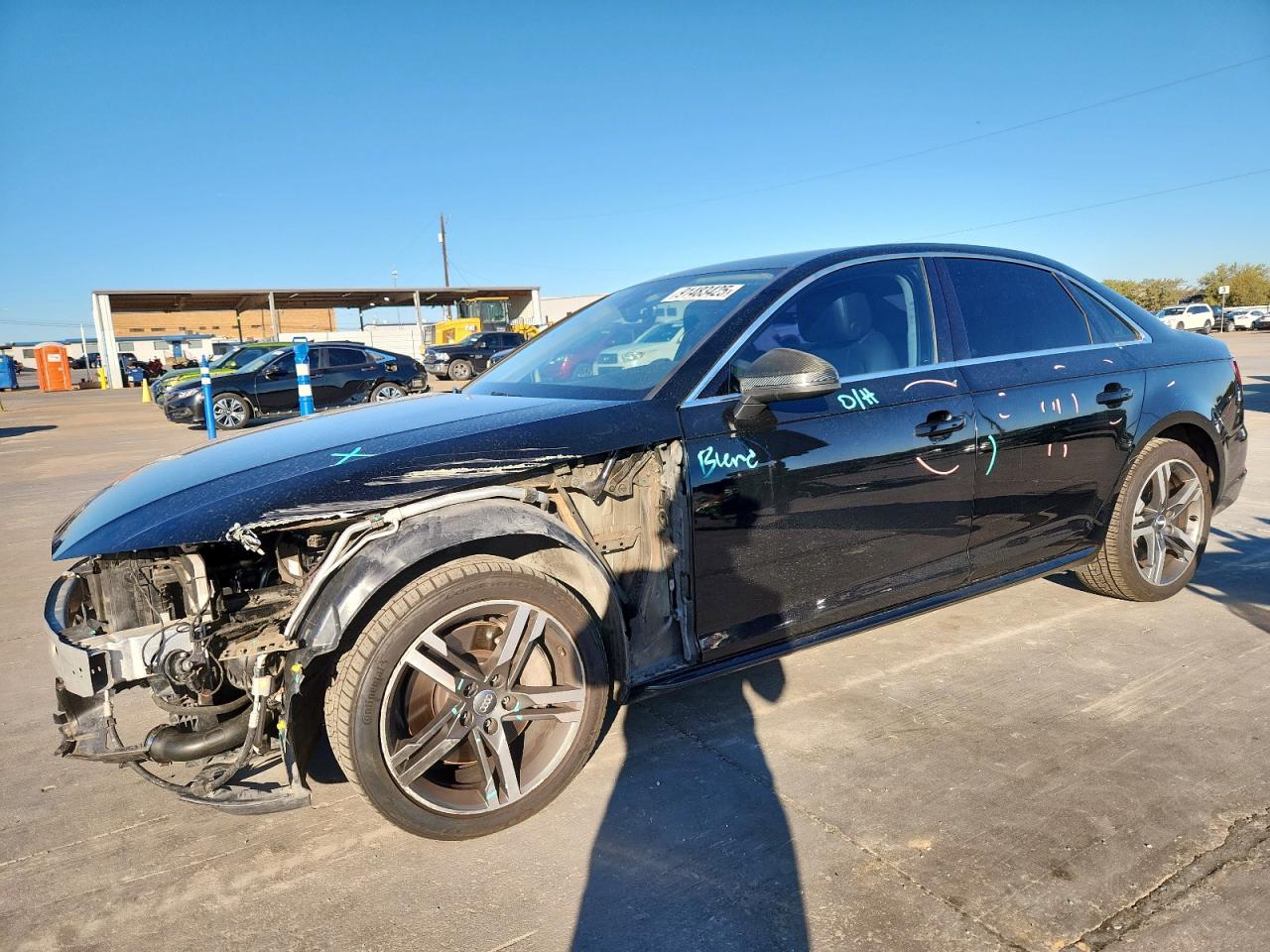 2017 Audi A4 Premium Plus black null gas WAUENAF46HN003634 photo #1