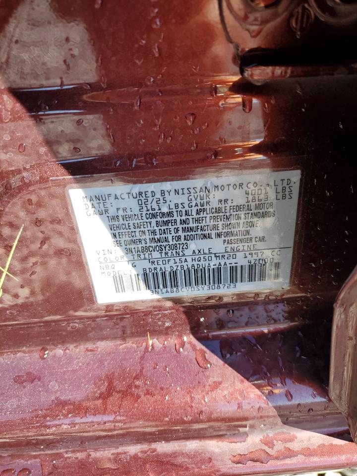 2025 Nissan Sentra Sv VIN: 3N1AB8CV0SY308723 Lot: 92909155