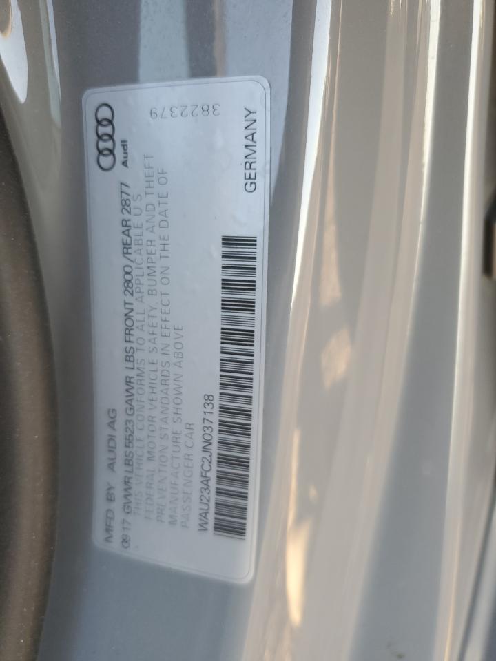 2018 Audi A7 Prestige VIN: WAU23AFC2JN037138 Lot: 91601005