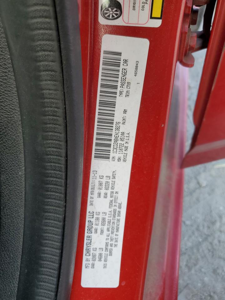 2014 Dodge Avenger Se VIN: 1C3CDZABXEN138276 Lot: 92867905