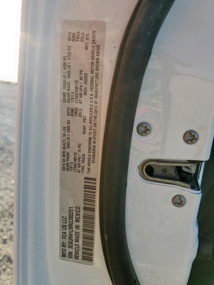 2024 Ram 2500 Tradesman VIN: 3C6UR4HJ9RG385201 Lot: 92616705