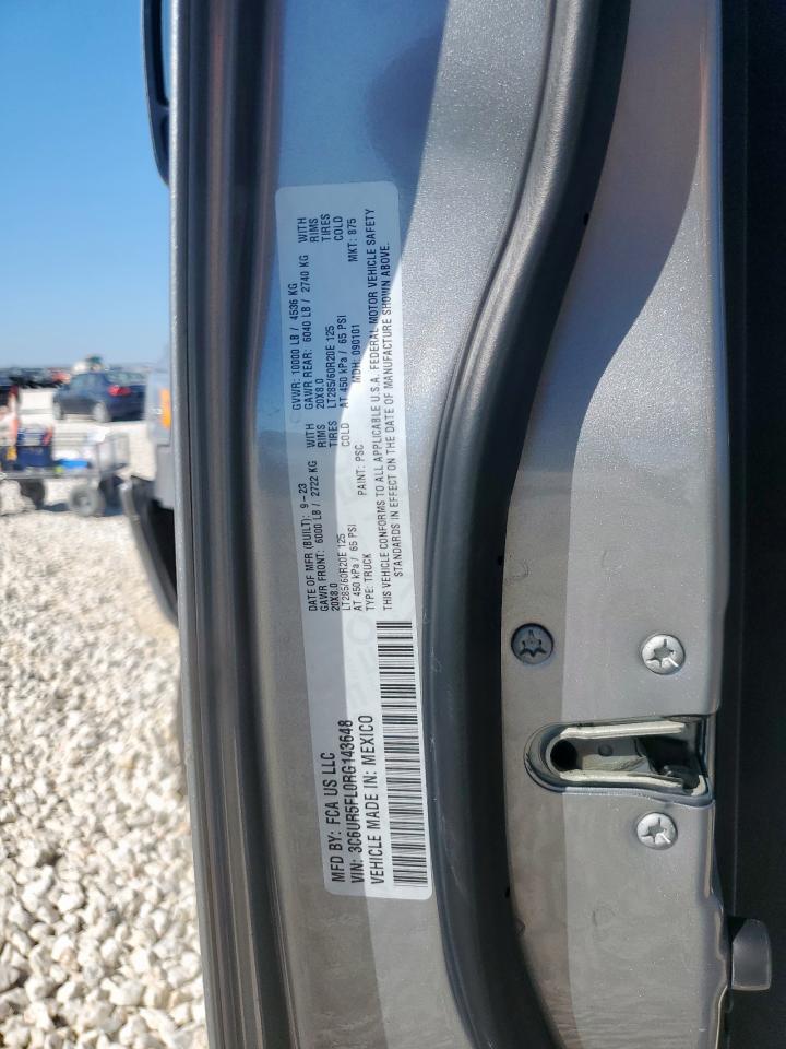 2024 Ram 2500 Laramie VIN: 3C6UR5FL0RG143648 Lot: 92270895