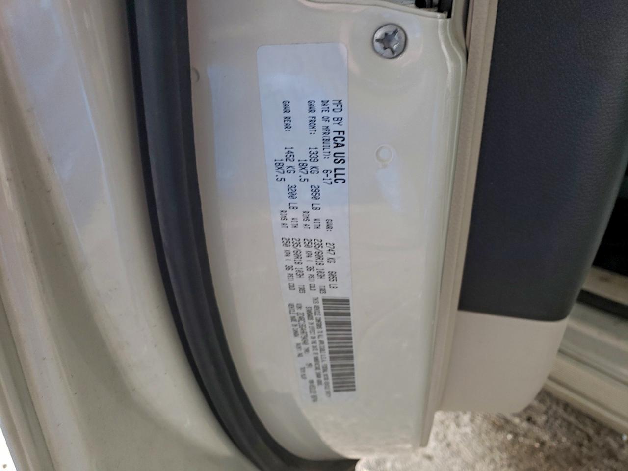 2017 Chrysler Pacifica Touring L VIN: 2C4RC1BG4HR794940 Lot: 93980245