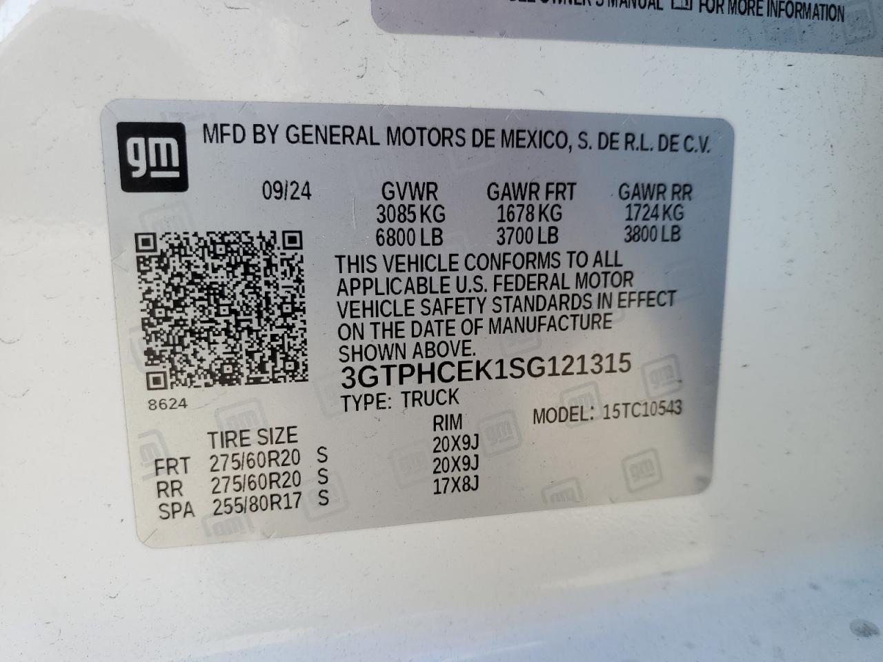 2025 GMC Sierra C1500 Elevation VIN: 3GTPHCEK1SG121315 Lot: 91896055