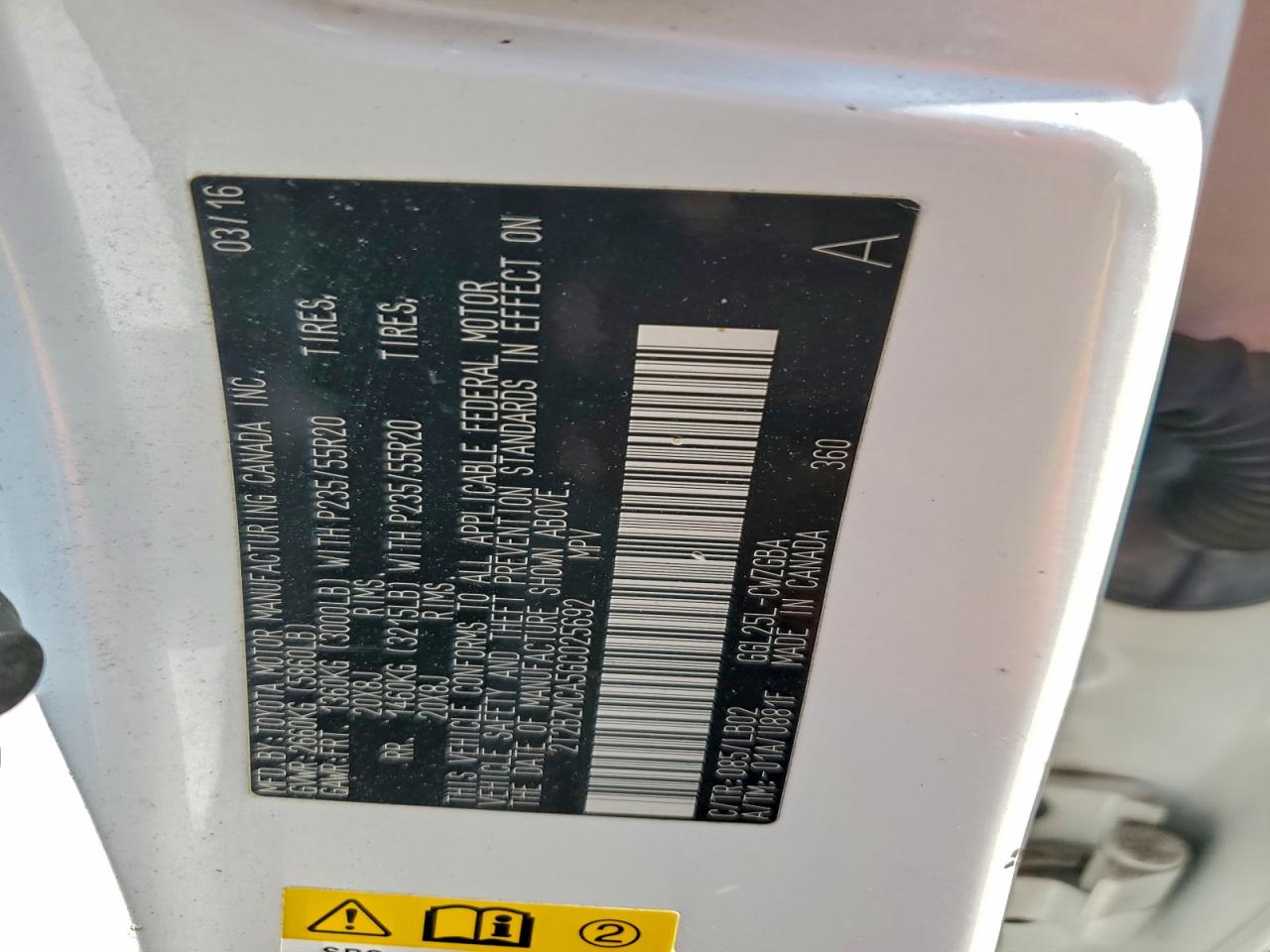 2016 Lexus Rx 350 Base VIN: 2T2BZMCA5GC025692 Lot: 92515675