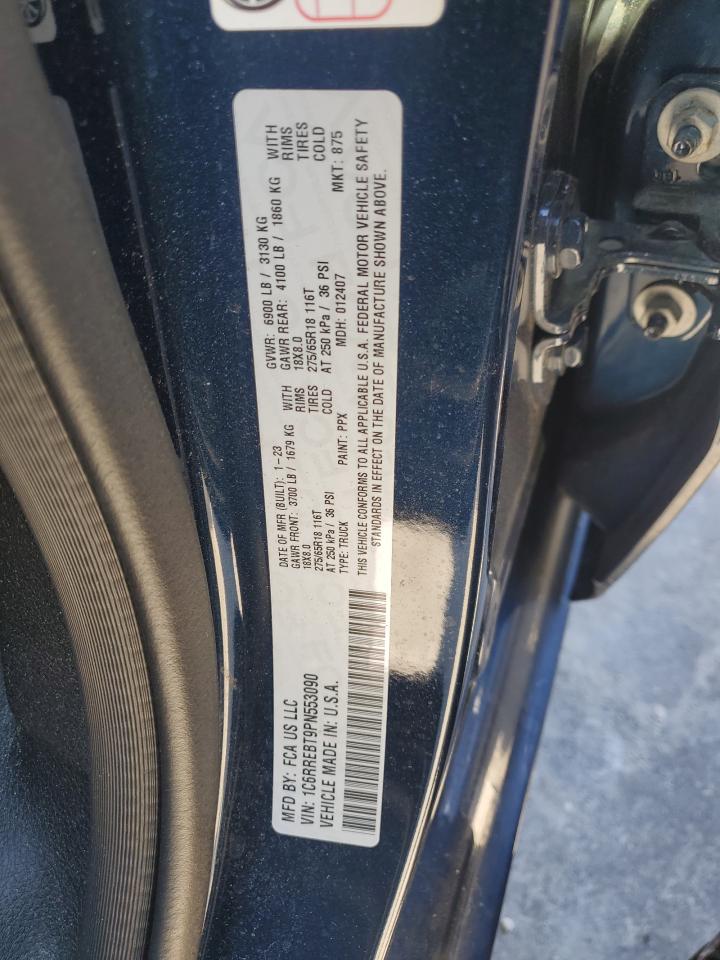 2023 Ram 1500 Big Horn/Lone Star VIN: 1C6RREBT9PN553090 Lot: 91794065