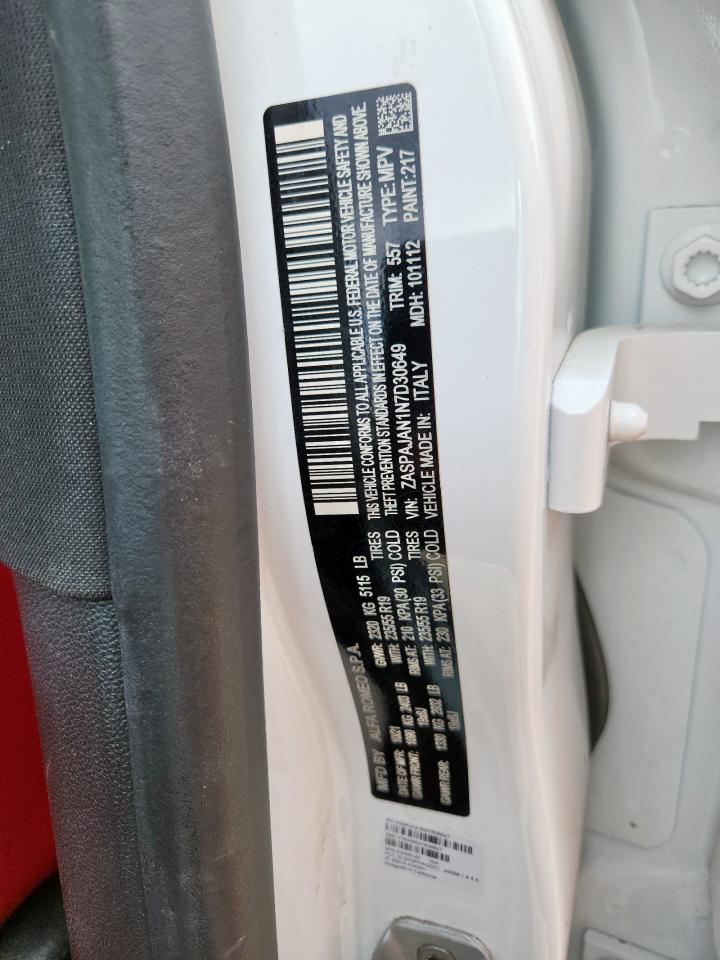 2022 Alfa Romeo Stelvio VIN: ZASPAJAN1N7D30649 Lot: 93547885