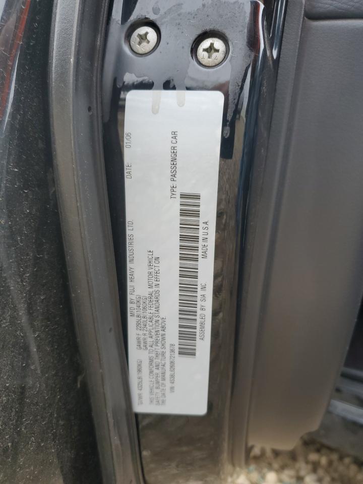 2006 Subaru Legacy 2.5I Limited VIN: 4S3BL626067213678 Lot: 92601955