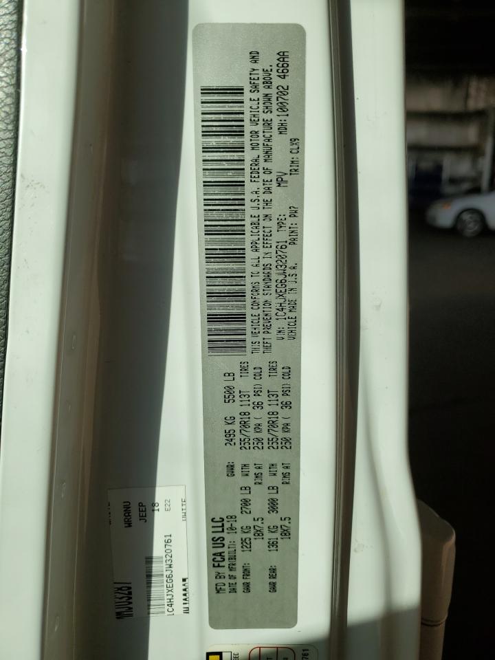 2018 Jeep Wrangler Unlimited Sahara VIN: 1C4HJXEG6JW320761 Lot: 92801835