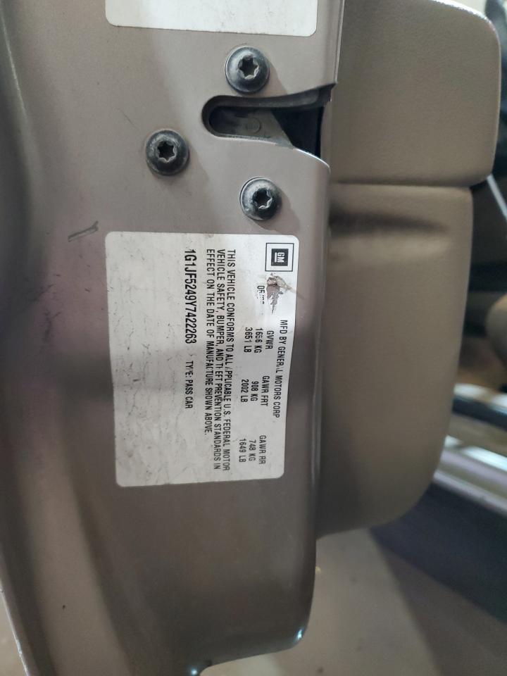 2000 Chevrolet Cavalier Ls VIN: 1G1JF5249Y7422263 Lot: 91938165