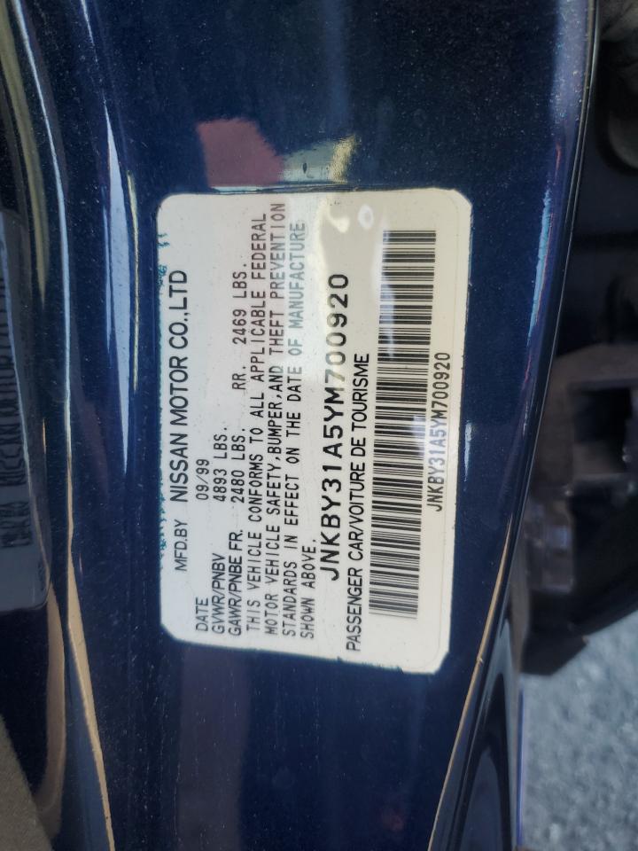 2000 Infiniti Q45 Base VIN: JNKBY31A5YM700920 Lot: 90946705