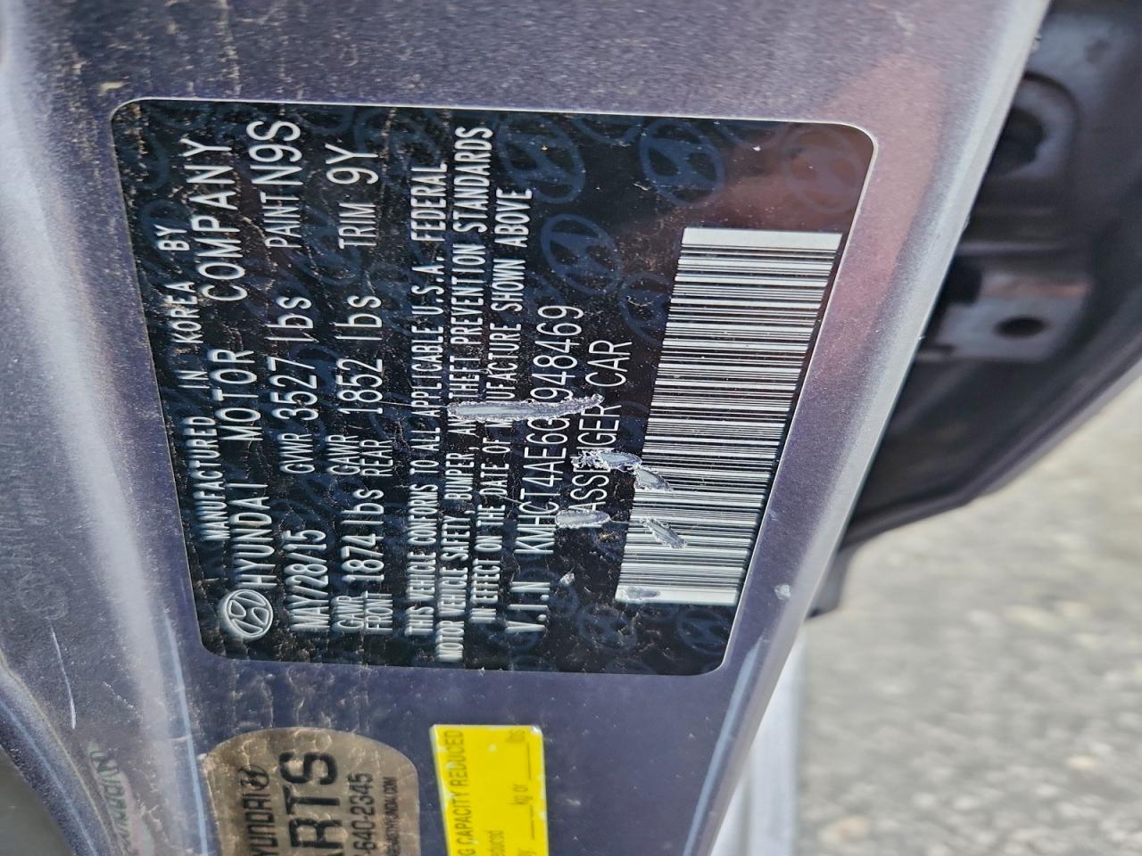 2016 Hyundai Accent Se VIN: KMHCT4AE6GU948469 Lot: 93384625