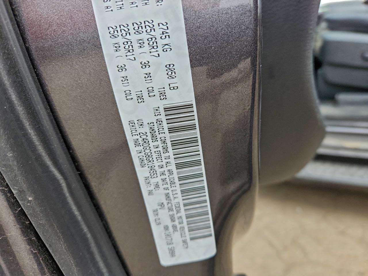 2016 Dodge Grand Caravan Sxt VIN: 2C4RDGCG8GR184553 Lot: 94403505