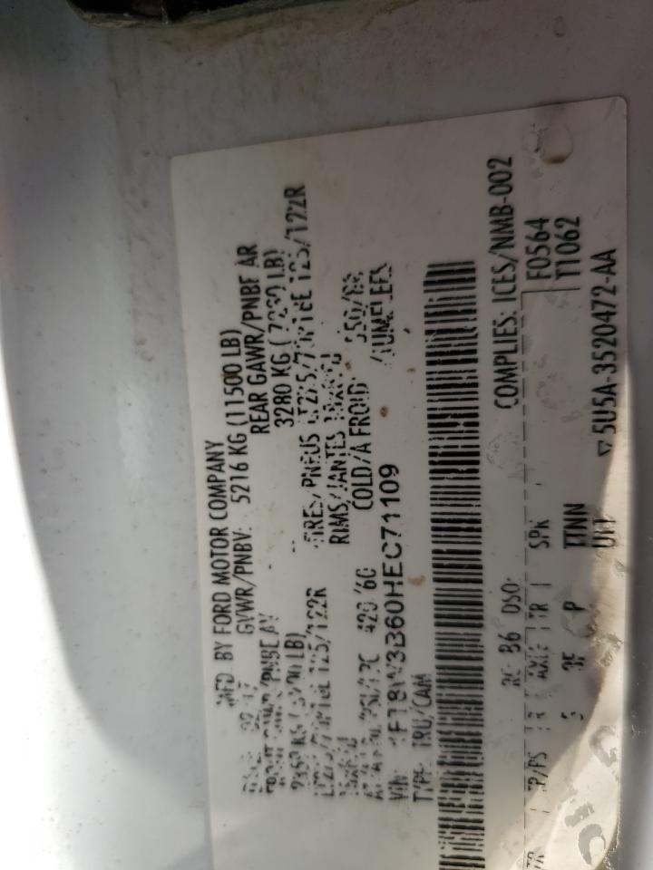 2017 Ford F350 Super Duty VIN: 1FT8W3B60HEC71109 Lot: 93624045