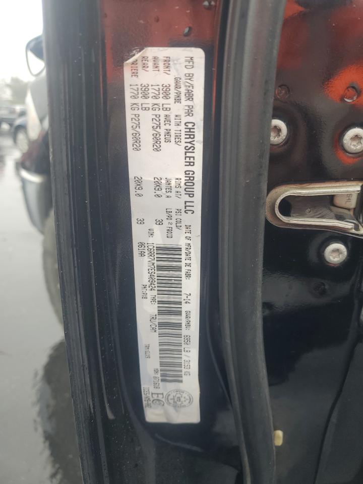 2014 Ram 1500 Laramie VIN: 1C6RR7VM7ES409424 Lot: 90360705