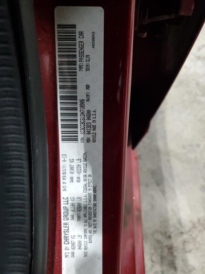 2013 Chrysler 200 Limited VIN: 1C3CCBCG1DN718906 Lot: 92868055