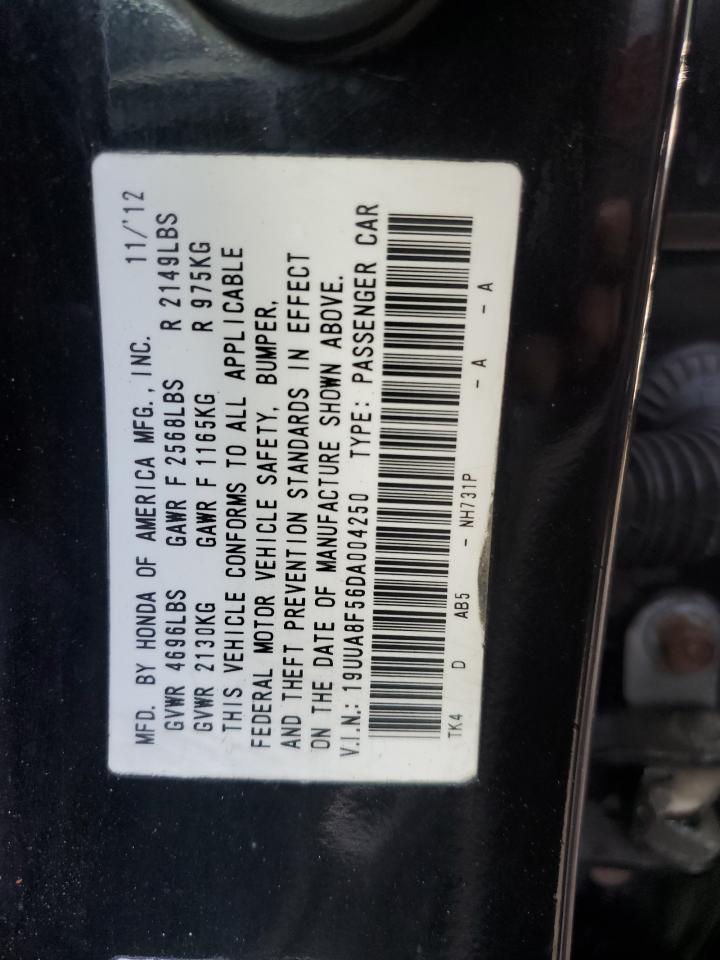2013 Acura Tl Tech VIN: 19UUA8F56DA004250 Lot: 92709235