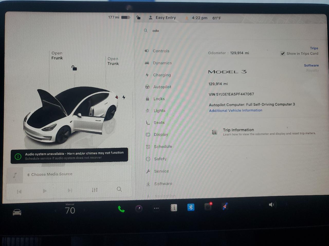 2023 Tesla Model 3 VIN: 5YJ3E1EA5PF447067 Lot: 93704365