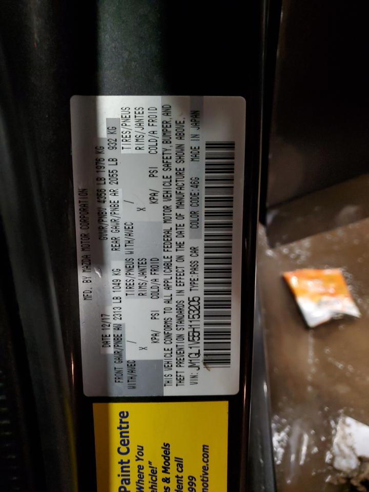 2017 Mazda 6 Touring VIN: JM1GL1V55H1153205 Lot: 90880345