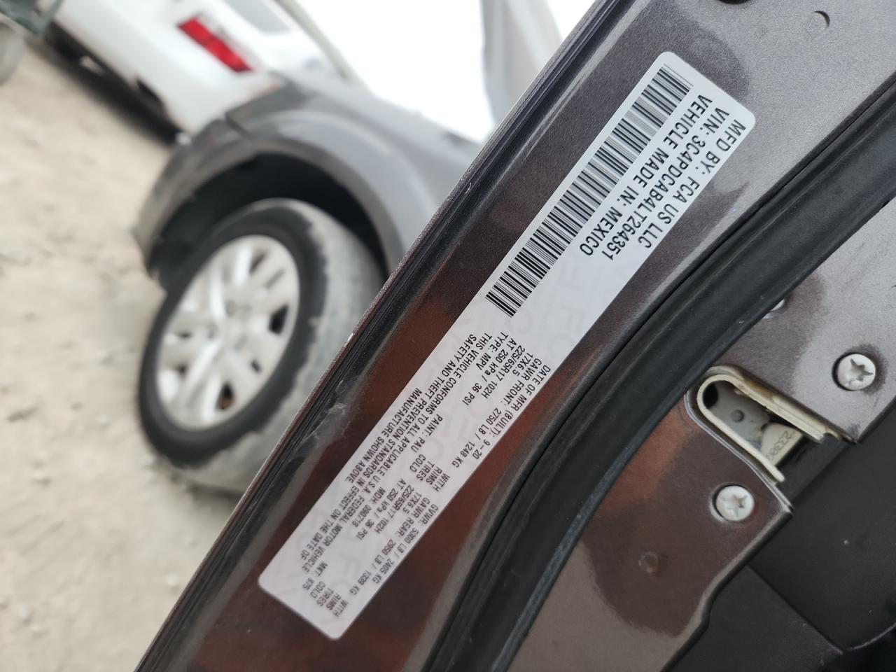 2020 Dodge Journey Se VIN: 3C4PDCAB4LT264351 Lot: 93763845