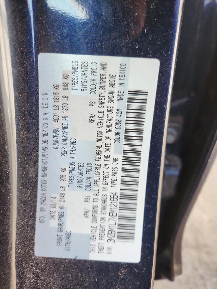 2014 Mazda 3 Touring VIN: 3MZBM1L7XEM121664 Lot: 90281085