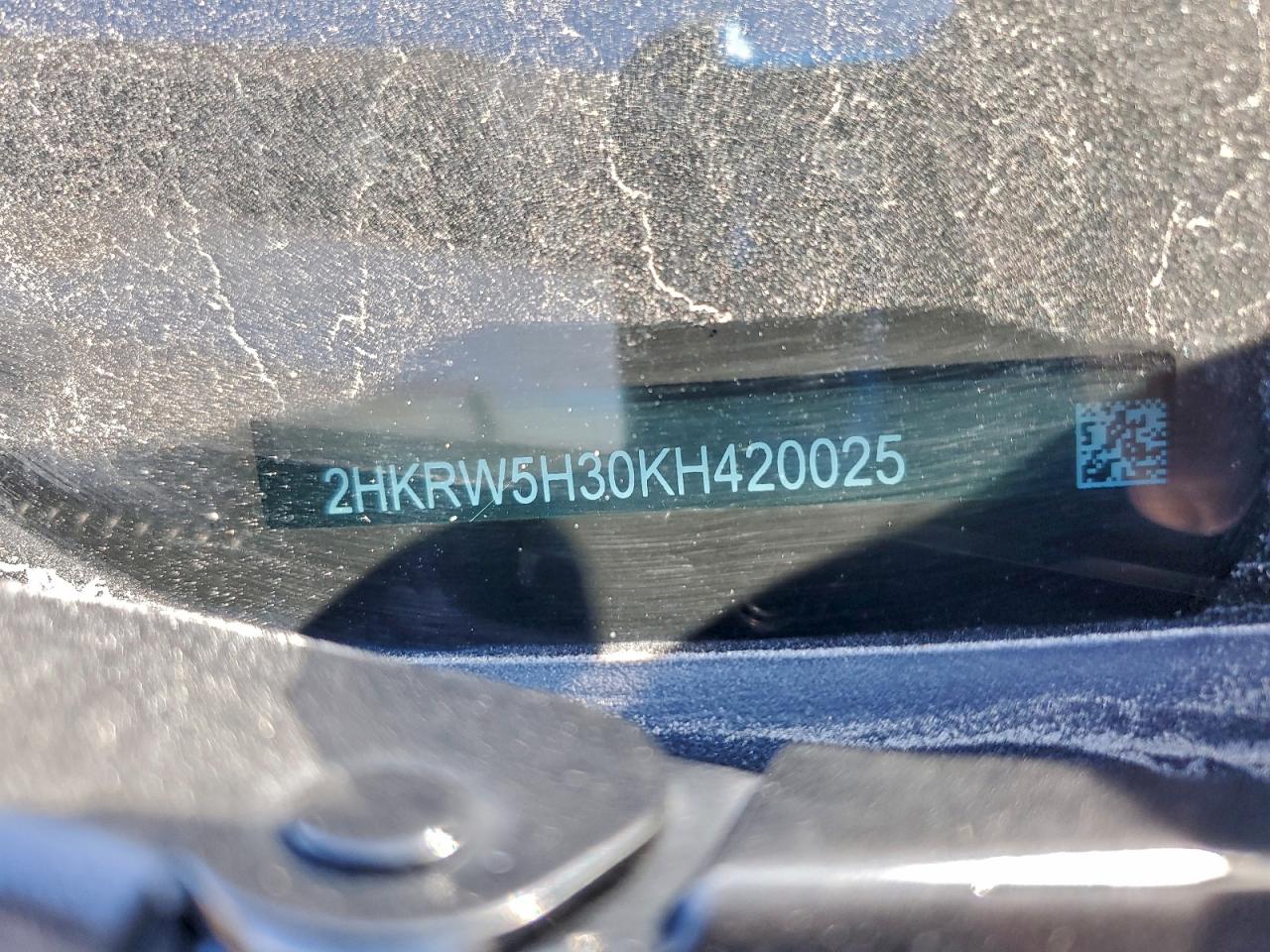 2019 Honda Cr-V Lx VIN: 2HKRW5H30KH420025 Lot: 91322515