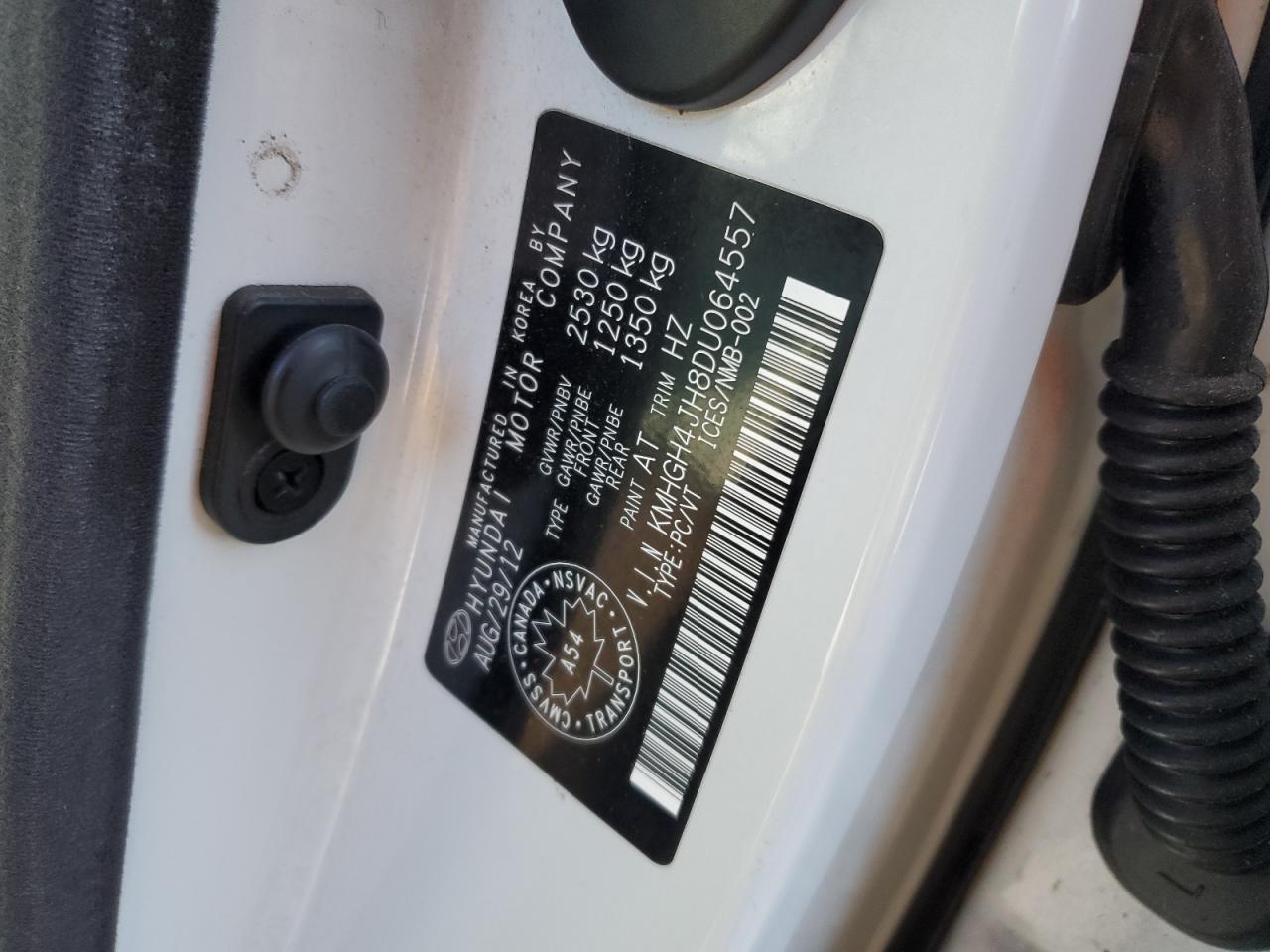 2013 Hyundai Equus Signature VIN: KMHGH4JH8DU064557 Lot: 85316755