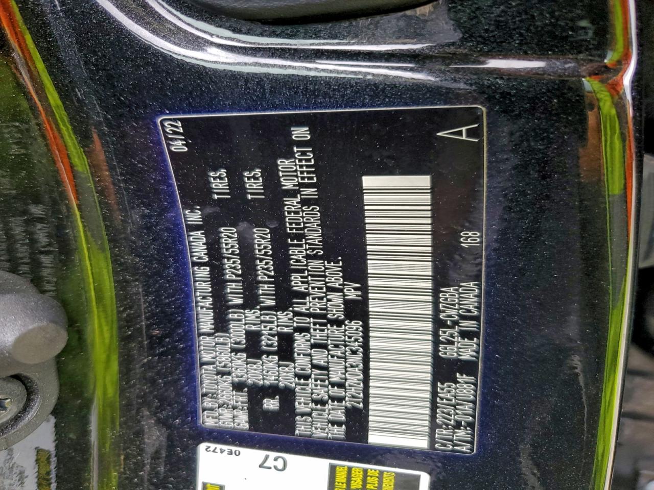 2022 Lexus Rx 350 VIN: 2T2HZMDA3NC345096 Lot: 93725855