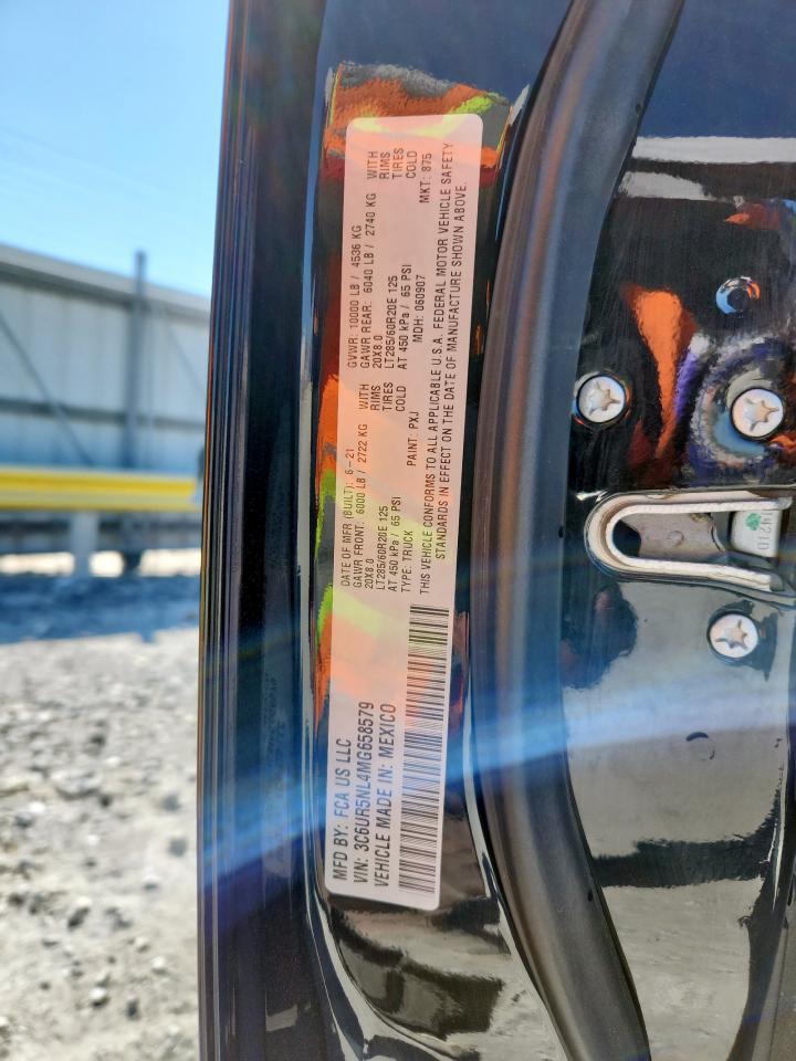 2021 Ram 2500 Laramie VIN: 3C6UR5NL4MG658579 Lot: 92584435