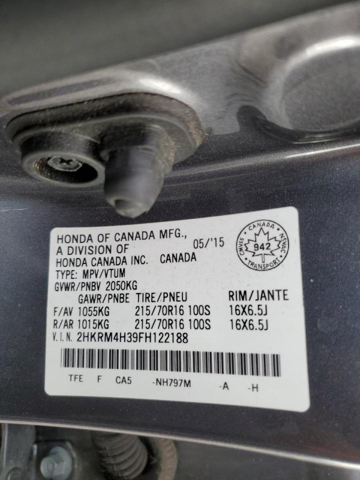 2015 Honda Cr-V Lx VIN: 2HKRM4H39FH122188 Lot: 92617535