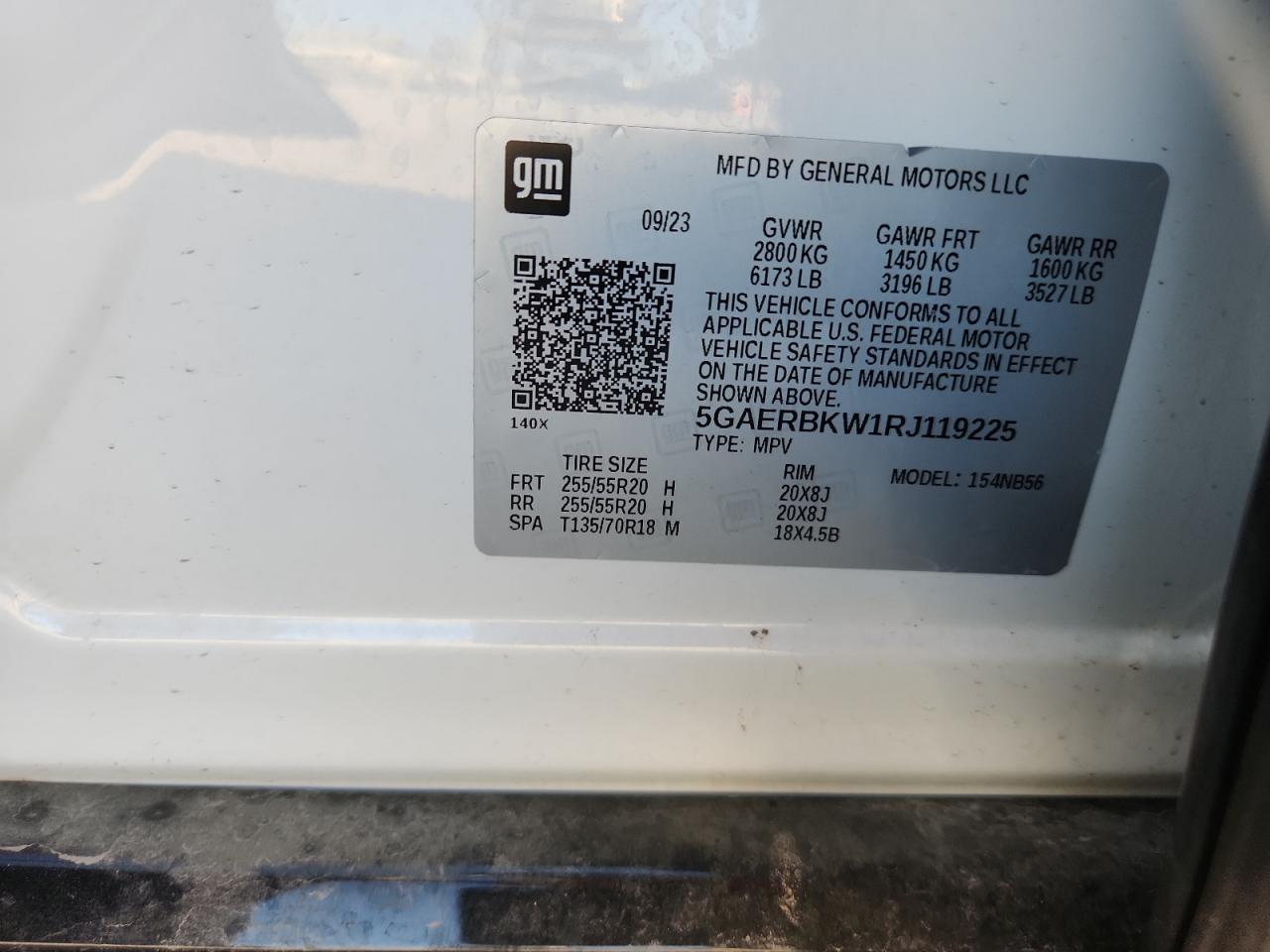 2024 Buick Enclave Essence VIN: 5GAERBKW1RJ119225 Lot: 93298575