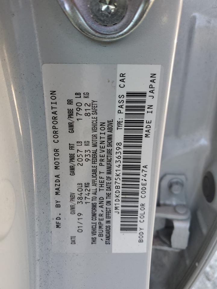 2019 Mazda Cx-3 Sport VIN: JM1DKDB75K1436398 Lot: 91387765