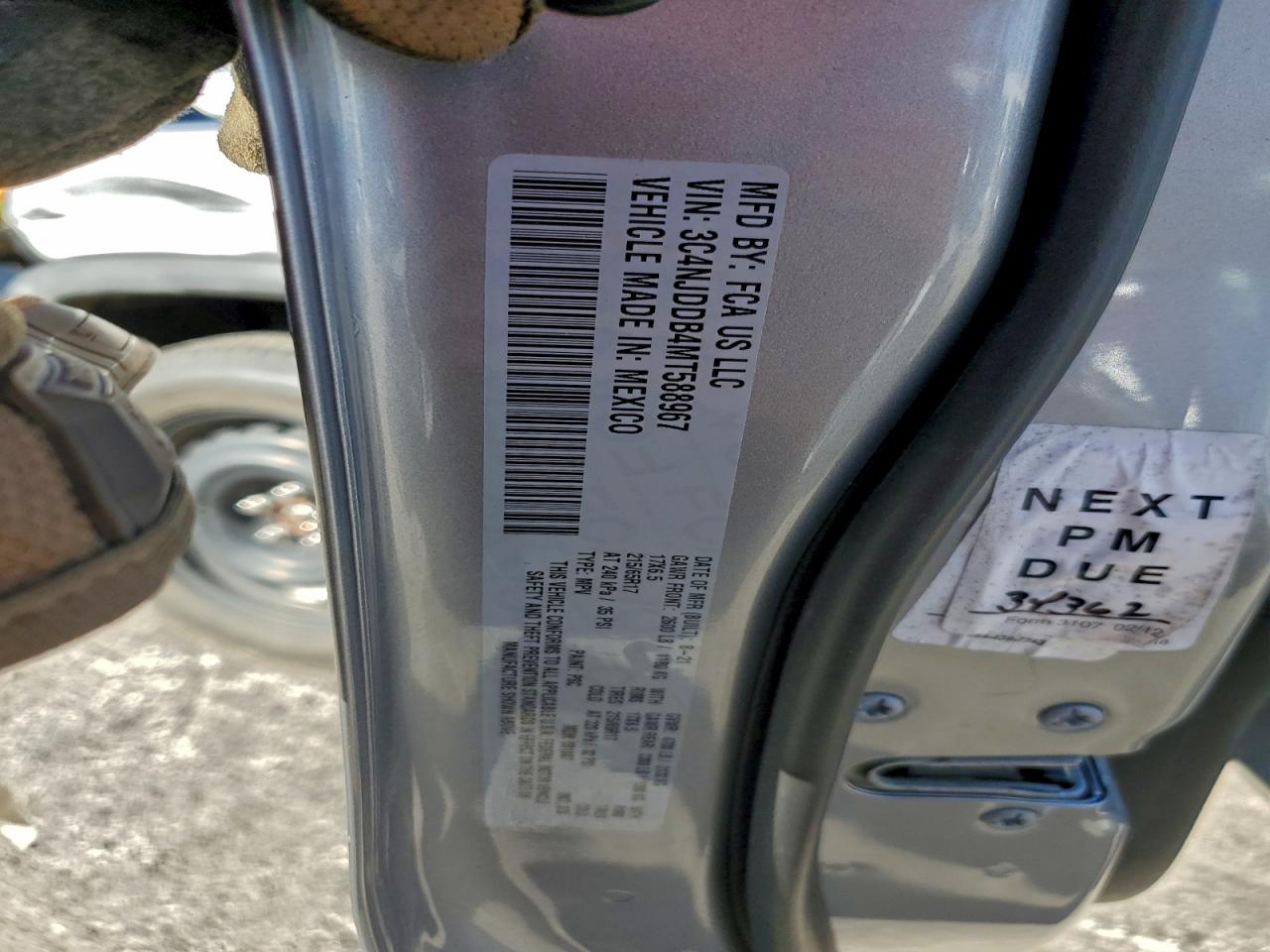 2021 Jeep Compass Trailhawk VIN: 3C4NJDDB4MT588967 Lot: 94039395