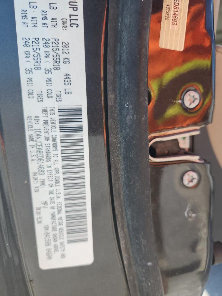 2014 Jeep Compass Latitude VIN: 1C4NJCEA8ED814693 Lot: 93261125