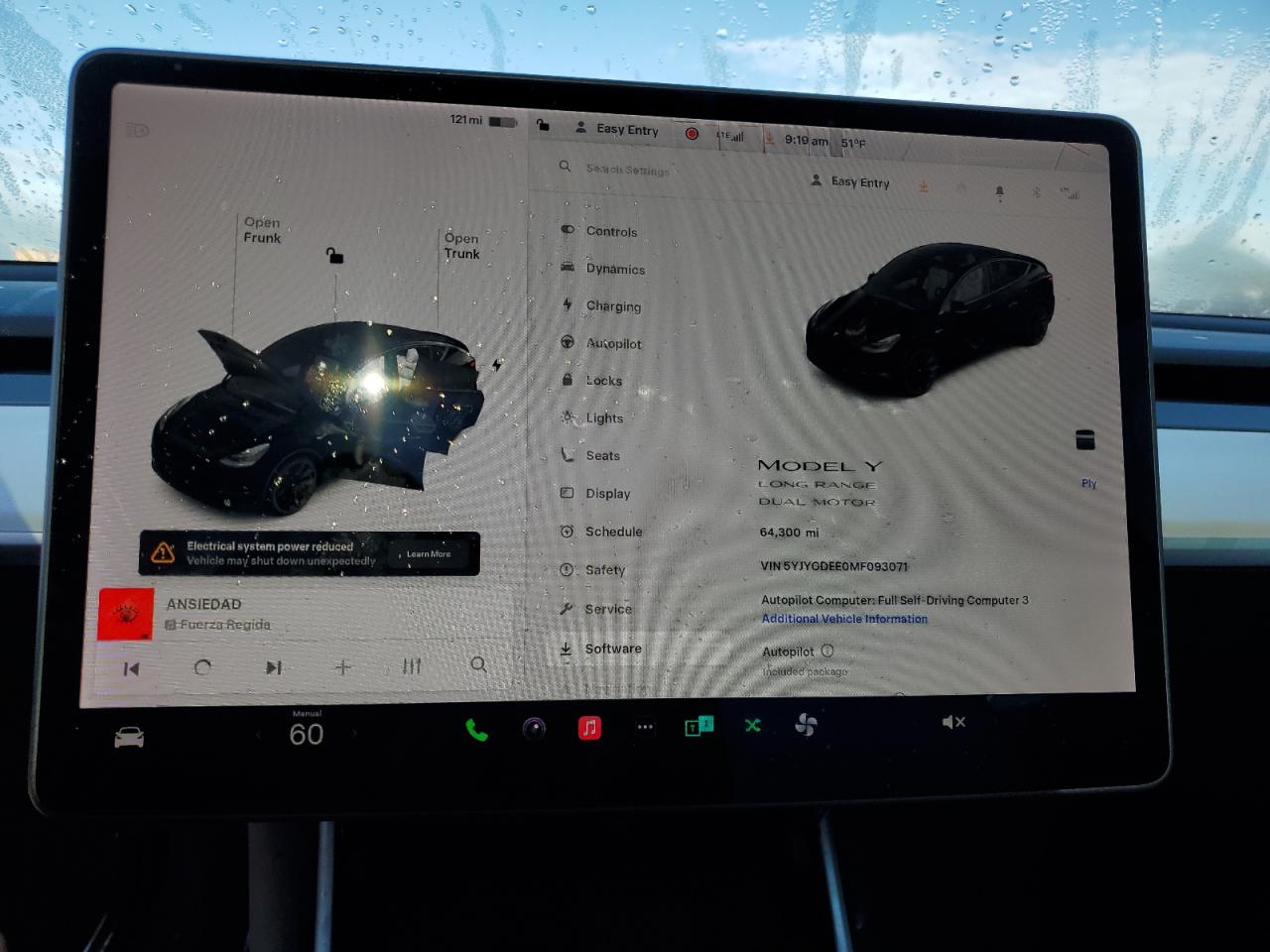 2021 Tesla Model Y VIN: 5YJYGDEE0MF093071 Lot: 93478355