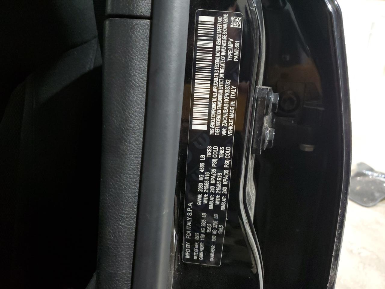 2019 Jeep Renegade Sport VIN: ZACNJBAB1KPK88782 Lot: 91971355