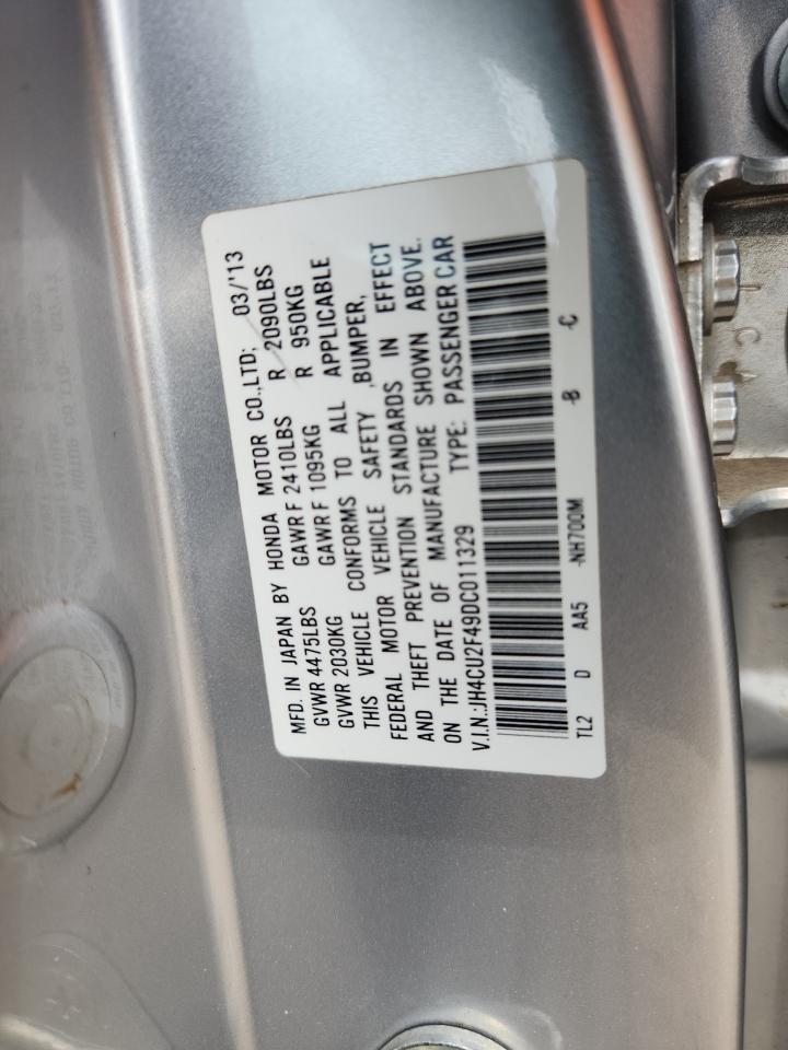 2013 Acura Tsx VIN: JH4CU2F49DC011329 Lot: 91689935