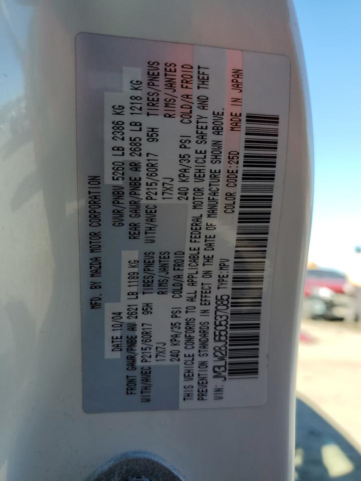 2005 Mazda Mpv Wagon VIN: JM3LW28J650537085 Lot: 91112245