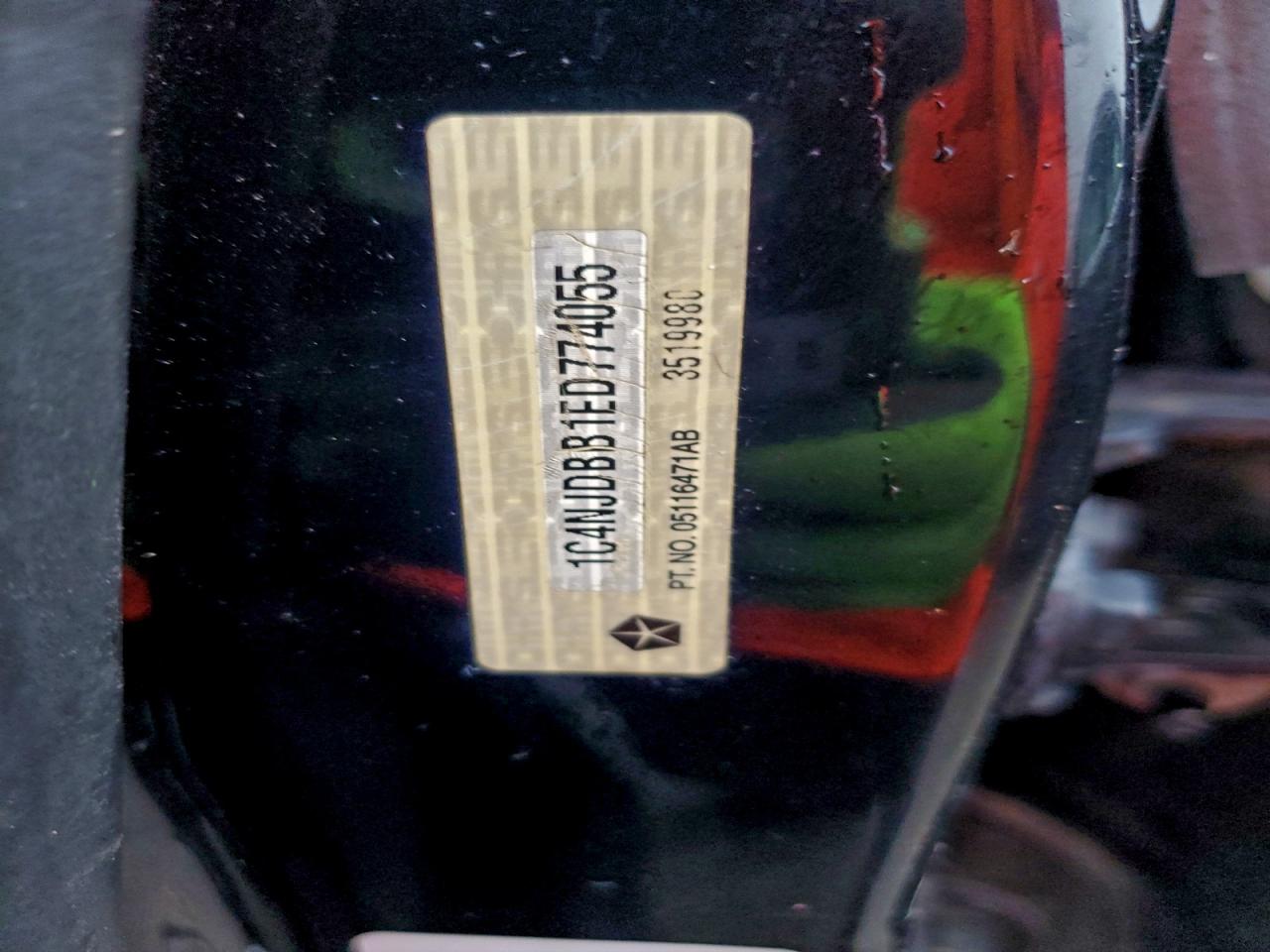 2014 Jeep Compass Sport VIN: 1C4NJDBB1ED774055 Lot: 94029305