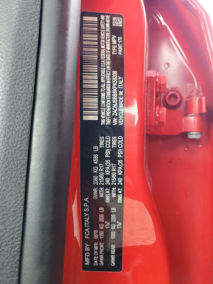 2019 Jeep Renegade Latitude VIN: ZACNJBBB8KPK58208 Lot: 92877375