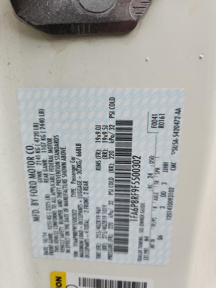 2015 Ford Mustang 50Th Anniversary VIN: 1FA6P8RF9F5500302 Lot: 91125785