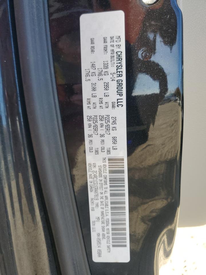 2014 Chrysler Town & Country Touring L VIN: 2C4RC1CG1ER407819 Lot: 92495015