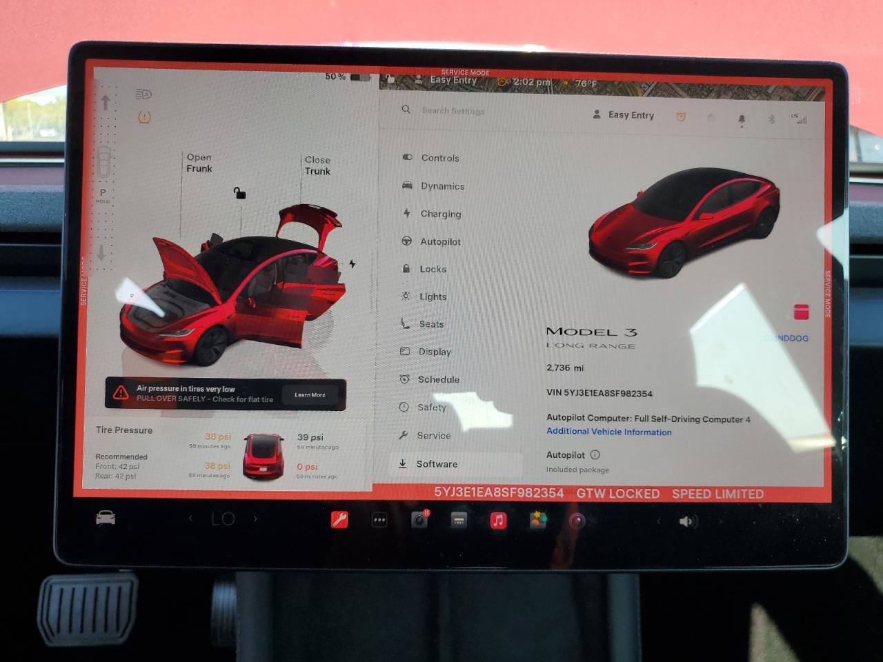 2025 Tesla Model 3 VIN: 5YJ3E1EA8SF982354 Lot: 91631275