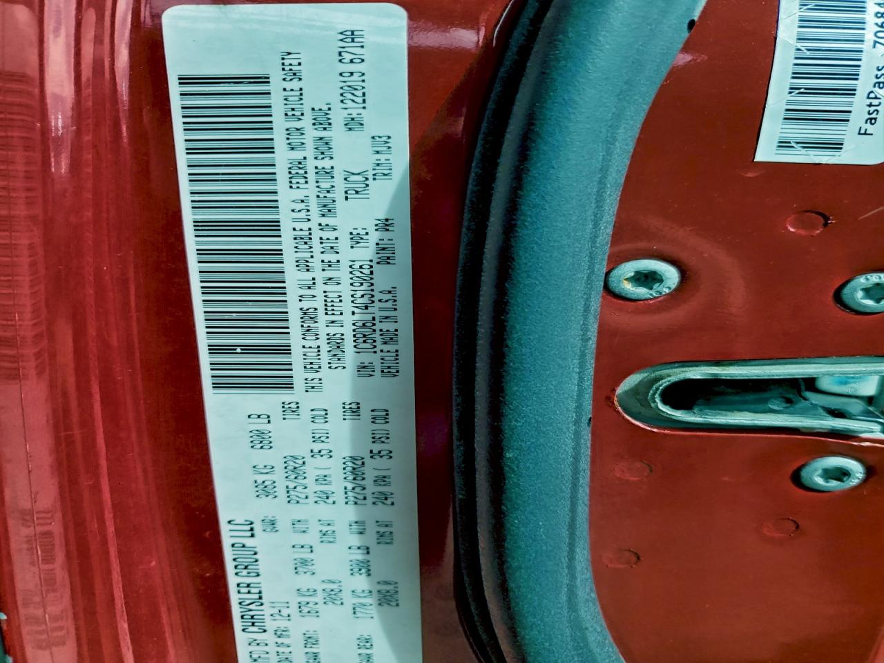 2012 Dodge Ram 1500 Slt VIN: 1C6RD6LT4CS190261 Lot: 94143035